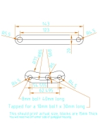 Bracket for connecting a Sanden to the injector pump (no vacuum pump on block).