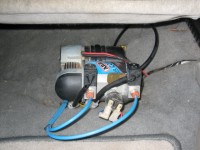 ARB Compressor mounted under the passengers seat.